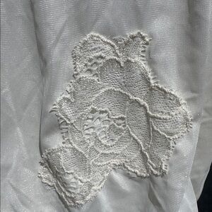 SILKY Vintage Pin Up Appliquéd Lace Vanity Fair sz 8 Beige Nylon Panties NOS